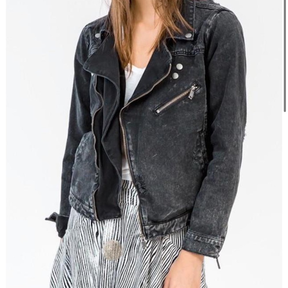 One teaspoon black anchor Vespa moto jacket